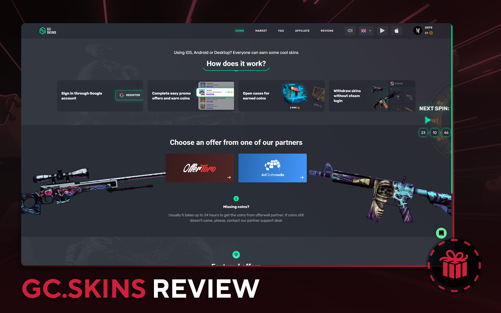 GCSkins Review in 2024 Pros and Cons Free Bonus Code