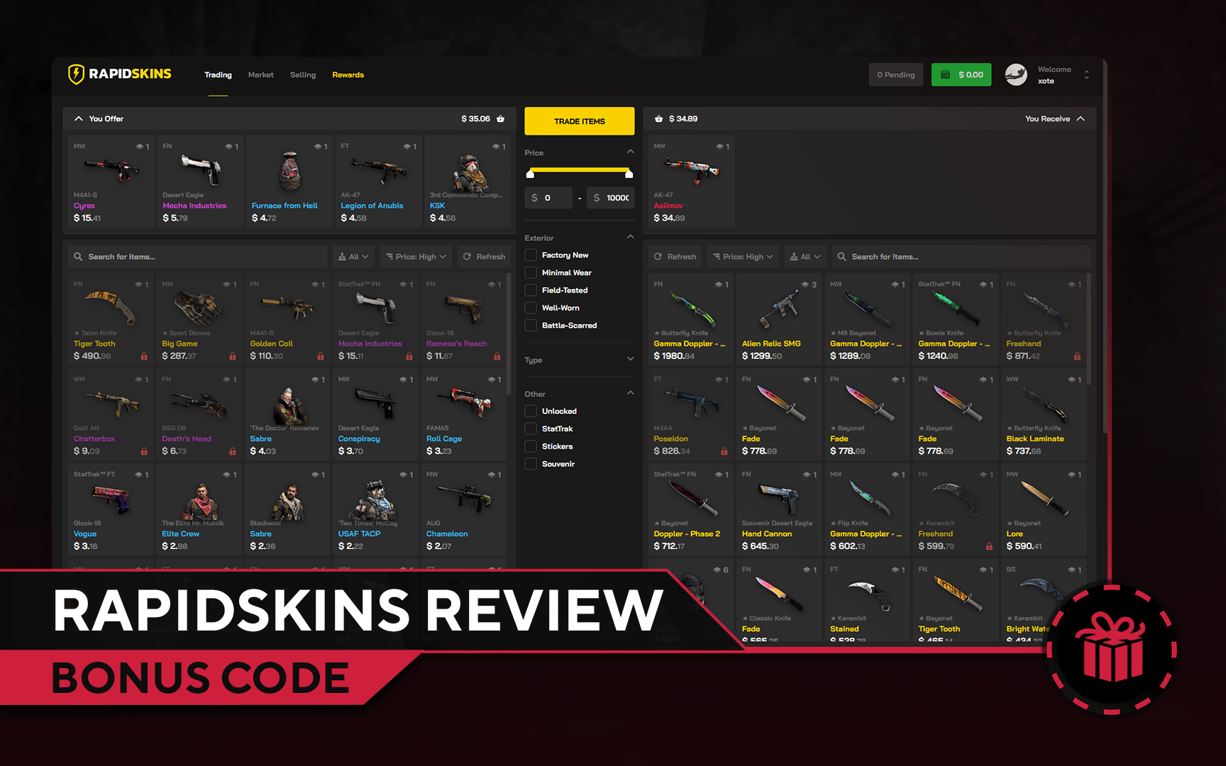RAPIDSKINS Review in 2026 - Pros and Cons - Bonus Code