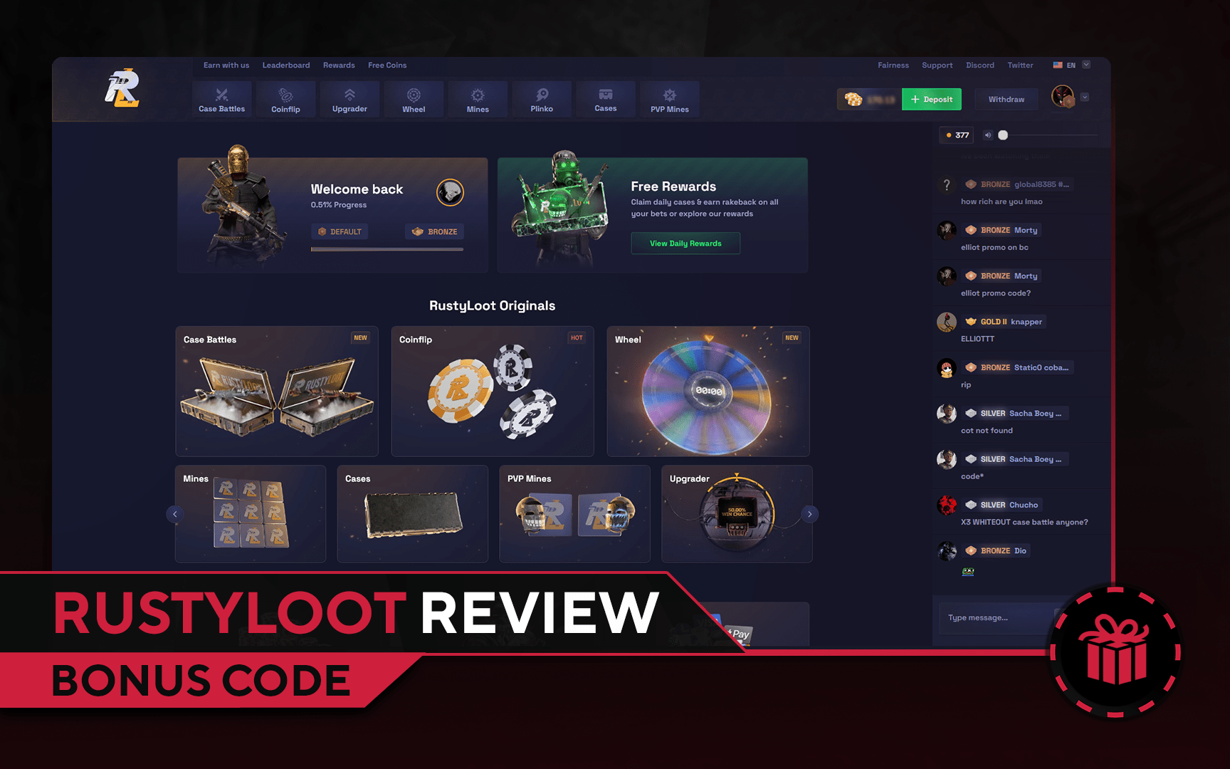 Rustyloot Review in 2025 - Pros and Cons - Free Bonus Code