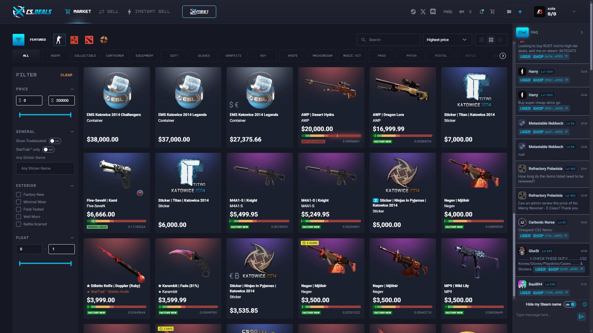 CS.Deals CS2 Skins ScreenShot