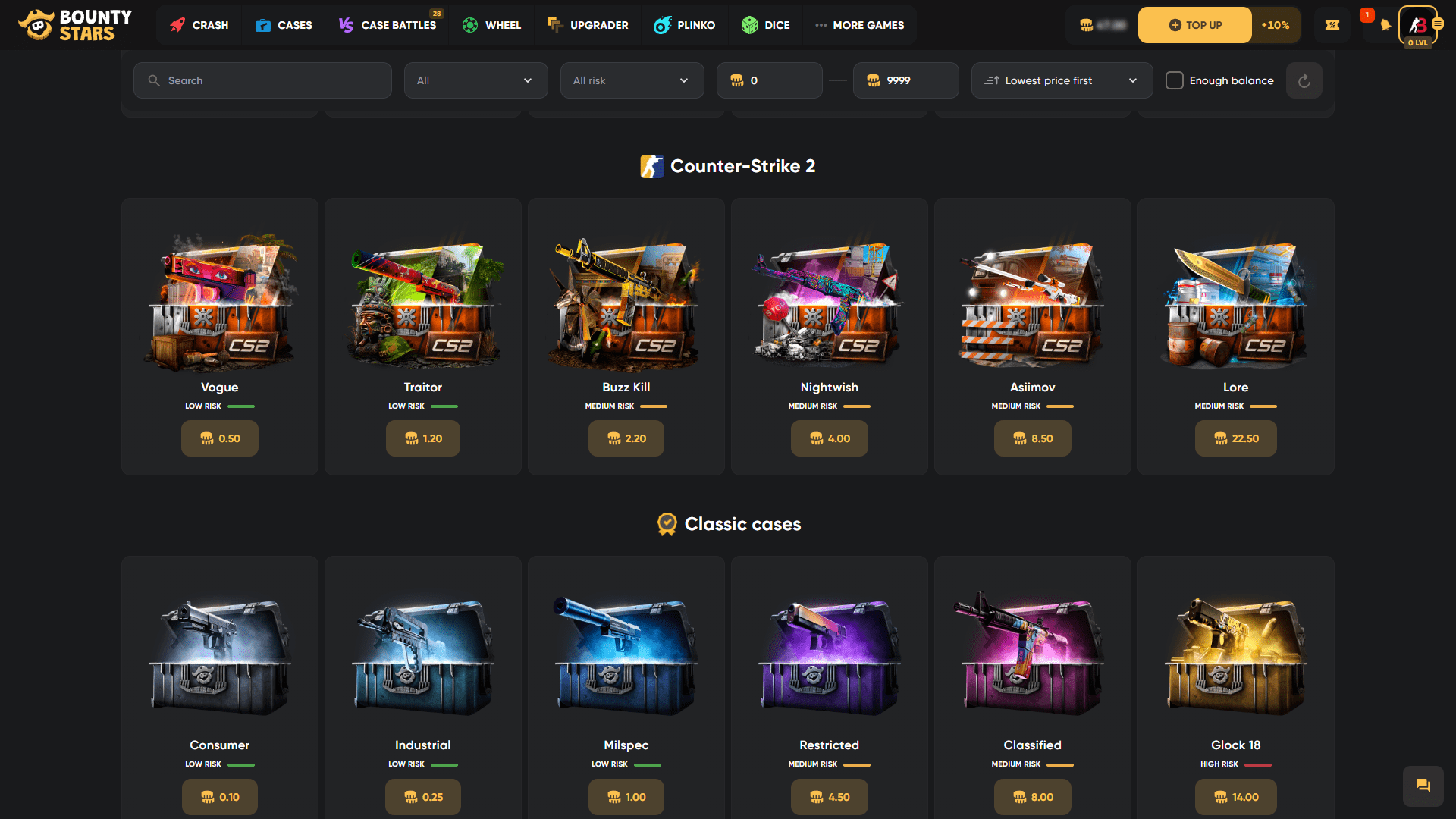 Open Stars Cases ScreenShot