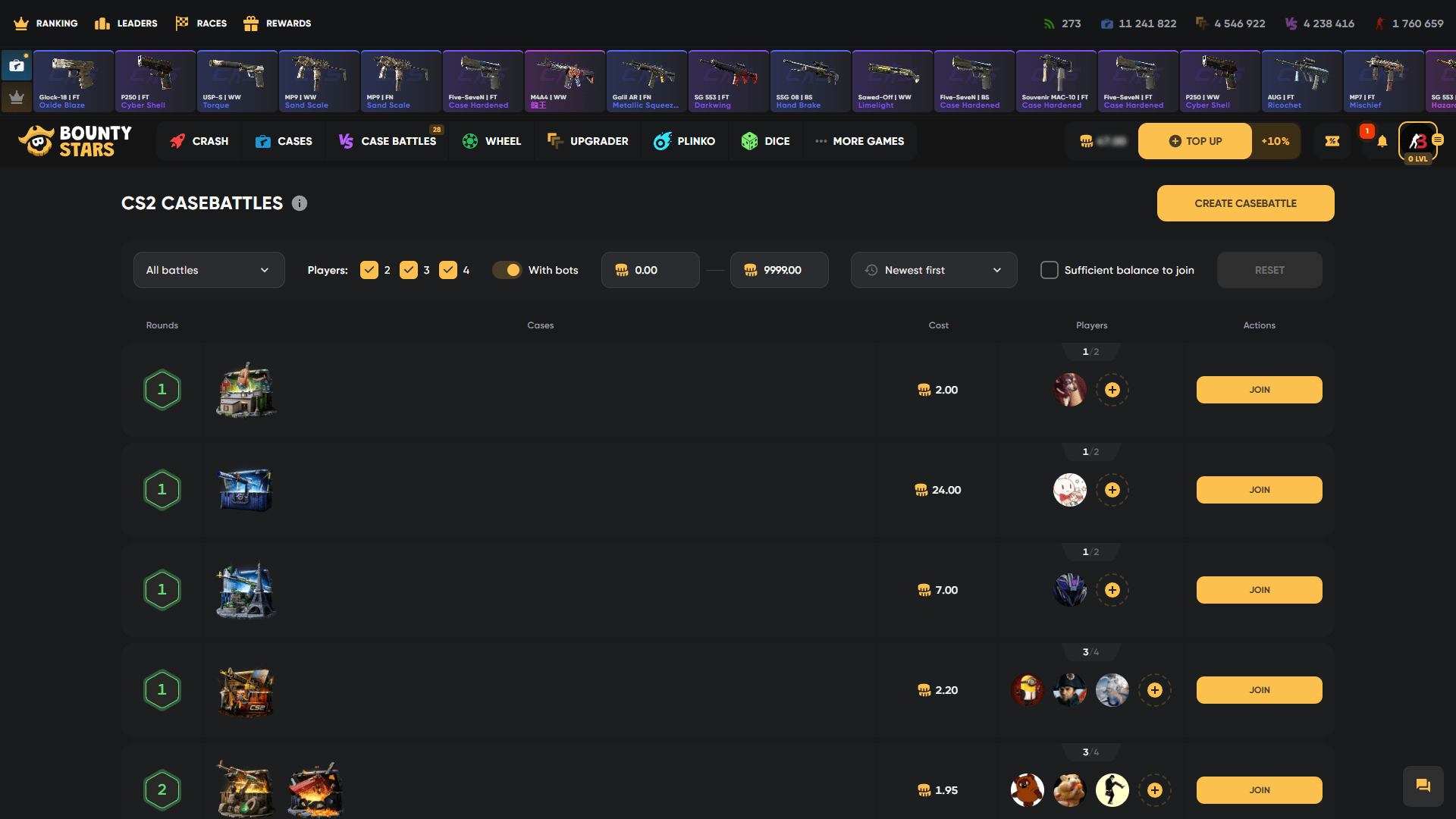 Open Stars Case Battle ScreenShot