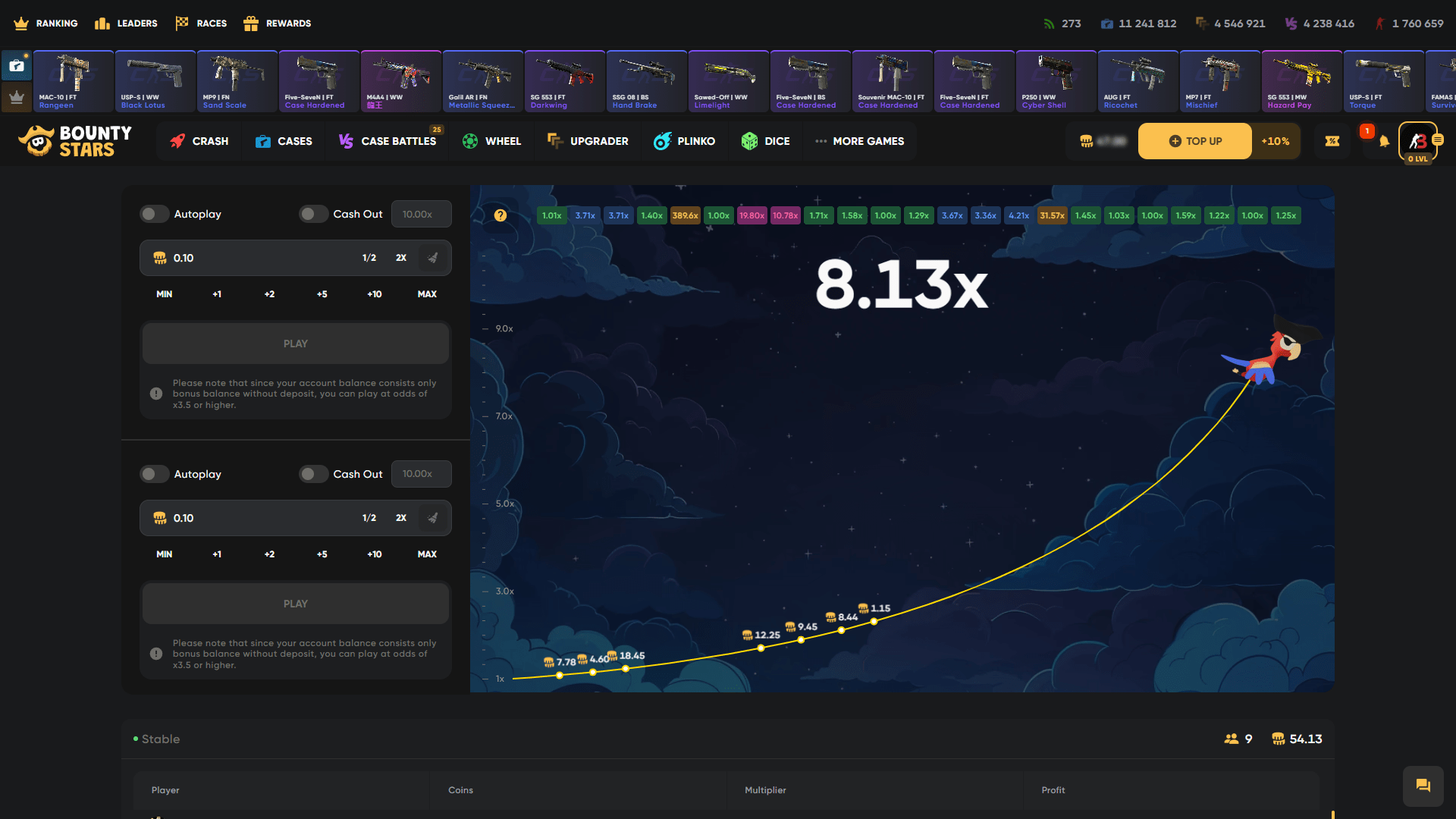 Open Stars Crash ScreenShot