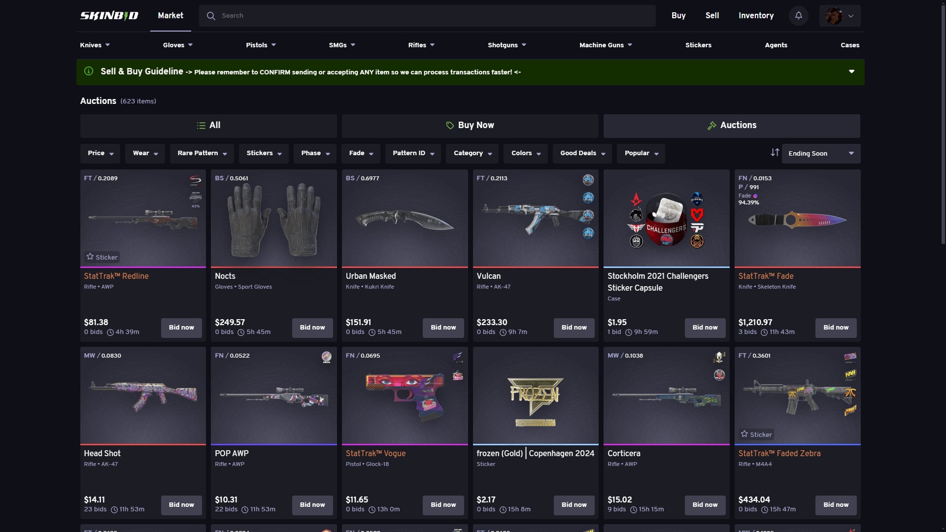 SkinBid ScreenShot 3