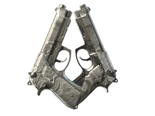 Dual Berettas | Silver Pour