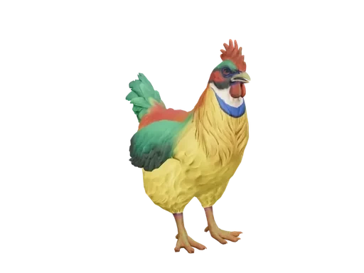 Pet Chicken | Catalana (Yellow And Red)