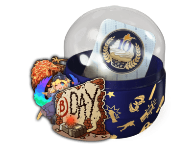 10 Year Birthday Stickers