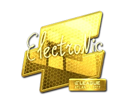 Sticker | electronic (Gold) | Atlanta 2017