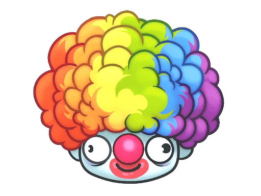 Sticker | Clown Wig