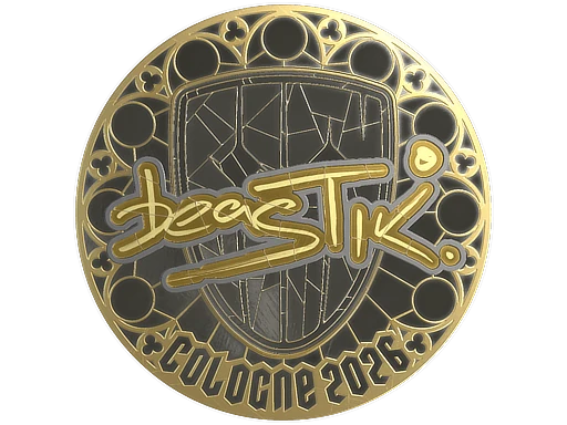 Sticker | beastik (Gold) | Cologne 2026