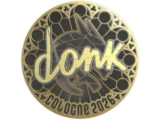 Sticker | donk (Gold) | Cologne 2026