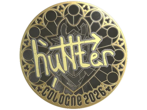 Sticker | huNter- (Gold) | Cologne 2026