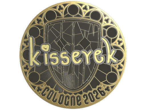 Sticker | kisserek (Gold) | Cologne 2026