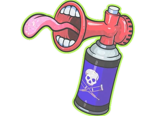 Airhorn (Glitter) | Sticker