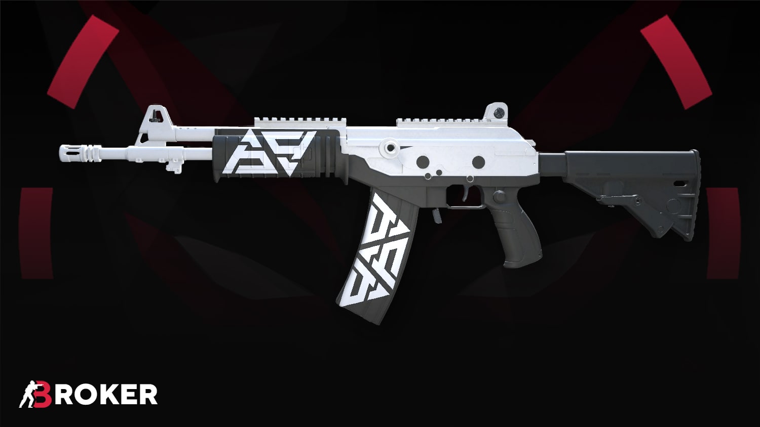 Как создать Galil AR | Tuxedo Extra White - Гайд по Стикерам